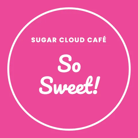 Desserts & boba badge sticker template