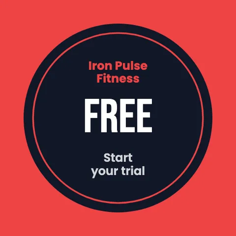 Fitness & gym offer sticker template