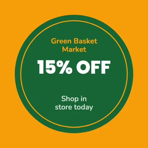Grocery & market offer sticker template