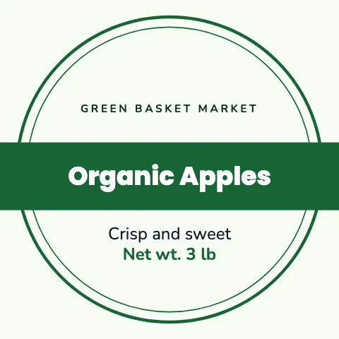 Grocery & market product label sticker template