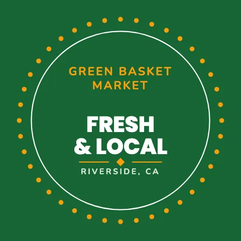 Grocery & market stitched badge sticker template