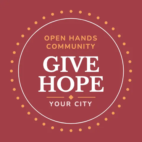 Nonprofit & charity stitched badge sticker template