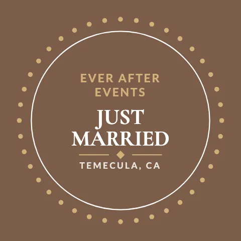 Weddings & events stitched badge sticker template
