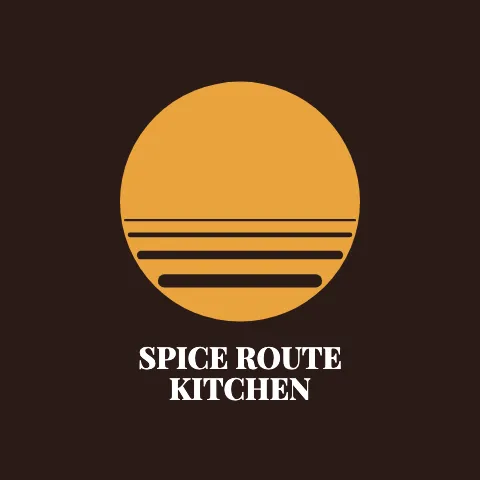 Indian restaurant sunset sticker template