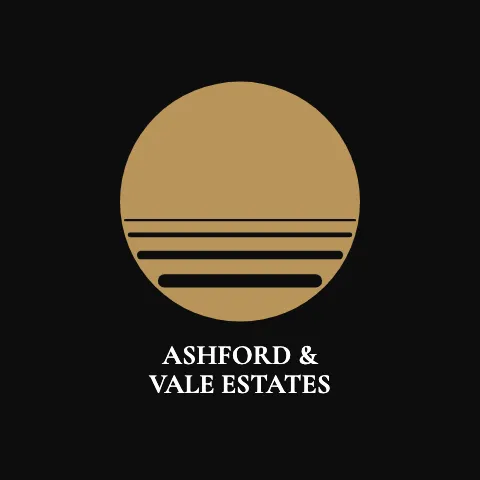 Luxury homes sunset sticker template