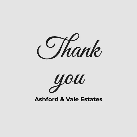 Luxury homes thank you sticker template