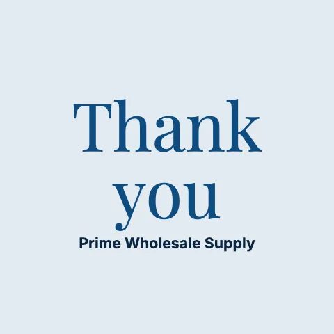Wholesale & distribution thank you sticker template
