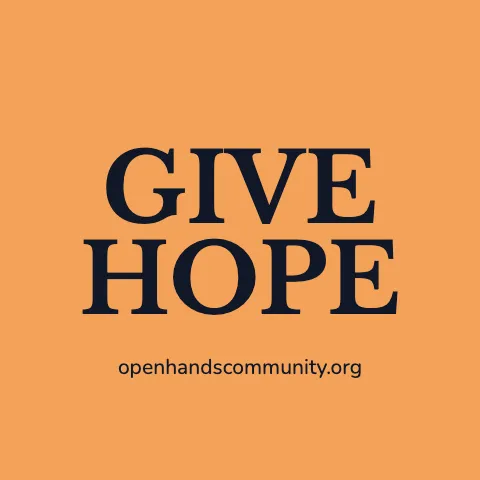 Nonprofit & charity bold word sticker template
