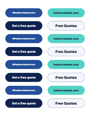 Insurance agency hashtag pills sticker sheet template
