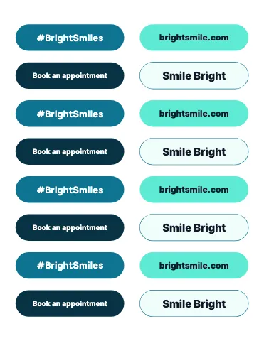 Medical & dental hashtag pills sticker sheet template