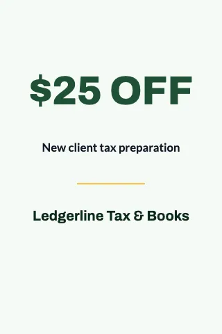 Accounting & tax promo table tent template