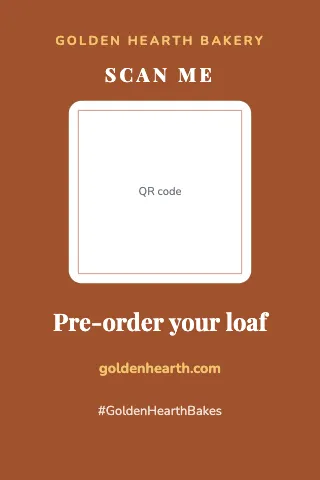Bakery scan & connect table tent template