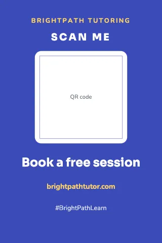 Tutoring scan & connect table tent template
