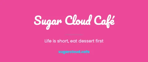 Desserts & boba centred logo tablecloth template