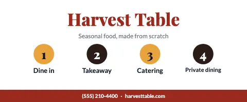 Restaurant service row tablecloth template