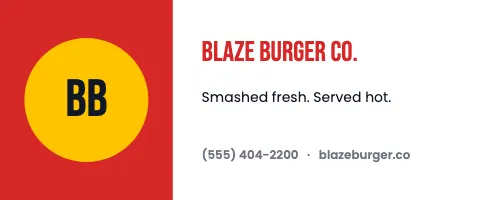 Burger joint split tablecloth template