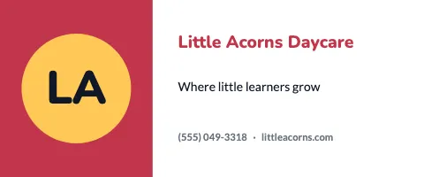 Daycare & preschool split tablecloth template