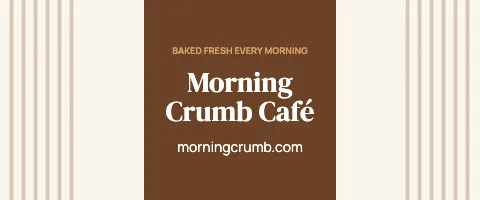Café & bakery centre panel tablecloth template