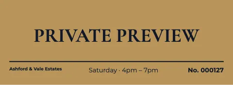 Luxury homes big type ticket template