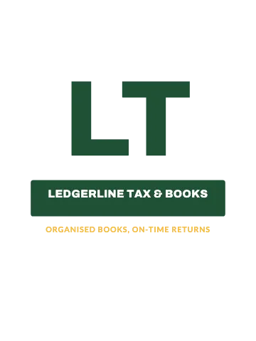 Accounting & tax initial block T-shirt template