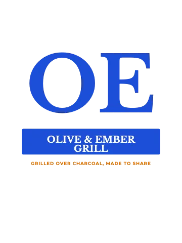 Mediterranean grill initial block T-shirt template