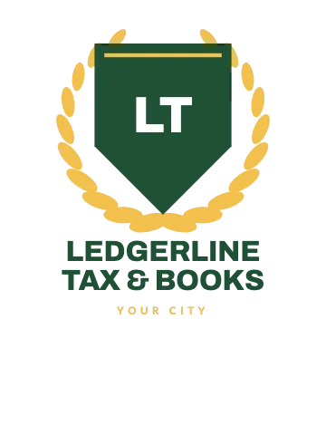 Accounting & tax shield crest T-shirt template