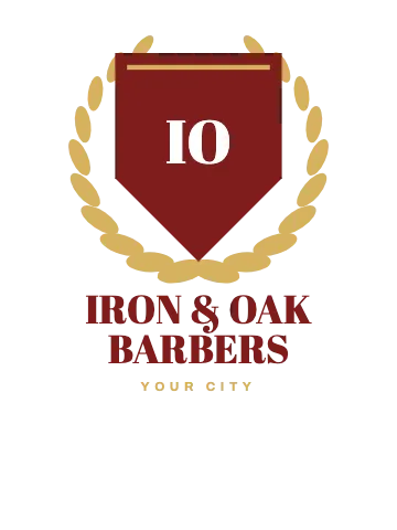Barbershop shield crest T-shirt template