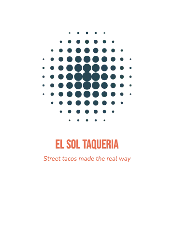 Taqueria halftone T-shirt template