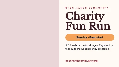 Nonprofit & charity event TV screen template
