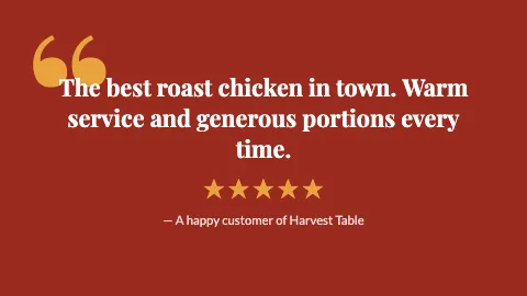 Restaurant customer love TV screen template