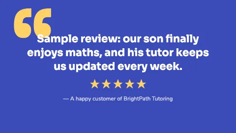 Tutoring customer love TV screen template