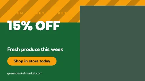 Grocery & market big sale TV screen template