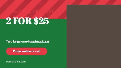Pizzeria big sale TV screen template