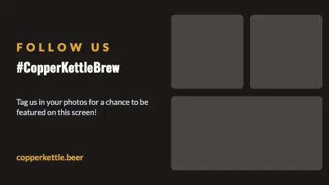 Brewery & bar follow us TV screen template