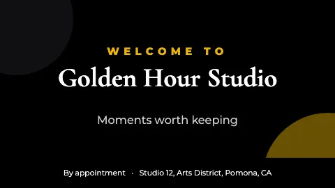 Photography & creative welcome TV screen template