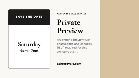 Luxury homes save the date TV screen template