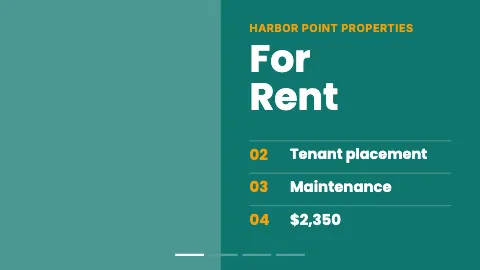 Property management slideshow (4 slides) TV screen template